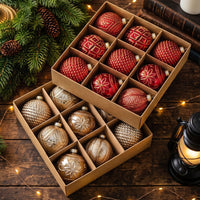 Vintage Foam Christmas Balls - New Tree Decoration Hanging Plastic Ornaments