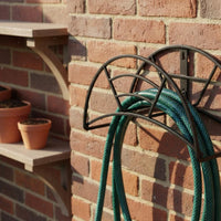 Space-Saving Wall-Mounted Hose Rack Weather Resistant Garden Hose Hanger Rustproof for Yard, Garage