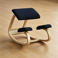 Wooden Rocking Kneeling Chair Ergonomic Kneeling Chair Solid Wood Frame Office Furniture for Students, Children