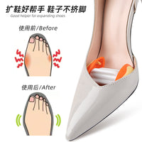 Adjustable Shoe Stretcher for Women, Fits Heels and Flats, Plastic Shoe Widener for Toe Area, Easy to Use