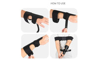 Golf Swing Assist Strap Ambidextrous Wrist Support with Aluminum Strip One Size