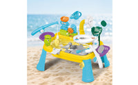 Summer Water Play Table Interactive Sensory Table with Water Circulator Outdoor Easy to Use for Backyard