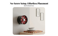 No-Drill Installation Mini Kitchen Smoke Extractor Strong Suction Portable Range Hood Compact Design Ductless Smoke Extractor Quiet Operation for Apartment Dwellers, Home Cooks, RV Owners, Small Areas, Dorm Room, Hot Pot, Indoor BBQ