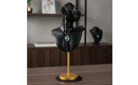 Detachable Design Necklace and Earring Holder Photography Prop Jewelry Display Bust Multi Purpose Jewelry Mannequin Bust Lightweight for Livestreamers, Boutique Owners, Market Stalls, Craft Fairs, Trade Shows