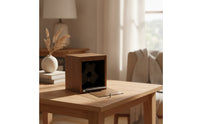 Wooden Watch Winder Box Rotating Automatic Watch Winder Compact Display Case Tabletop for Dresser, Bedroom