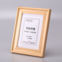 5-inch Baroque Solid Wood Photo Frame with Stand or Wall Mount, Rectangular