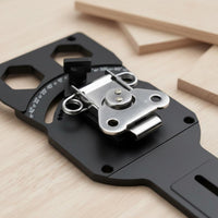 Easy to Use Track Saw Guide Square 45 Degree Range Guide Square Wear-Resistant Angle Positioning Plate Quick Setup for Woodworkers, Carpenters