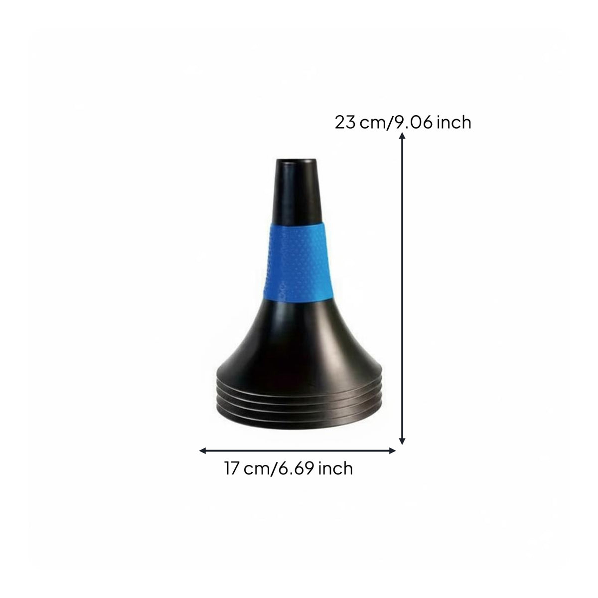6 Pieces Long-Lasting Flat Top Cone Stable Base Soccer Training Cone Bright Colors Field Marker High Visibility for Beginners