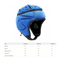 EVA Foam Children's Head Protector Cloth-Covered Padded Sports Head Protector Ear-Covering Football Headgear Adjustable Chin Strap