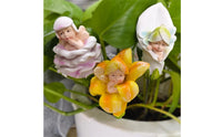 4 Pieces Resin Fairy Figurines with Stake Decorative Plant Stakes with Fairy Figures Whimsical Resin Plant Stakes for Enclosed Glass Gardens