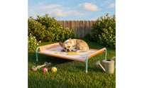 Raised Pet Cot Spill-resistantResistant Elevated Pet Bed Bed Metal Frame for Indoor