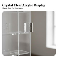 Acrylic Golf Ball Display Case Multi-Tier Clear Golf Ball Storage Holder Showcase for Collectors, Club House