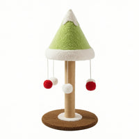 Cat Scratching Column with Toys Comfortable Cat Scratcher with Sisal Post Stable Feline Furniture for Small Apartments