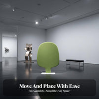 Rolling foliagepattern screen Freestanding Space Divider Mobile Design Privacy Screen for Interior Designers, Office Managers, School, Classroom, Lobby