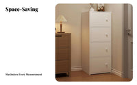 Dust-Proof with Doors Tall Narrow Cabinet Space-Saving Narrow Multi-Level Locker Large Capacity Household Storage Versatile Use for Small Apartment Dwellers, Homeowners, Families, Living Room, Corner Areas, Hallway, Home Office