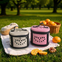 Pet Carrier with Lid, Small Animal Carrier for Guinea Pig, Portable Sugar Glider Carrier, Simple Style Breathable Hamster Carrier Bag