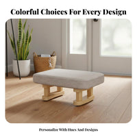 Multi-Functional Upholstered Pouffe Minimalist Design Small Stool Space-Saving Household Furniture Comfortable paddinged Top for Homeowners, Families, Office Workers, Entrypath, Living Room, Bedroom, Under Desk