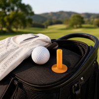 Silicone Tees Unbreakable, Low Friction Sporting Tees for Driving Range Practice, Stable Base Rubber Base Design