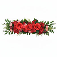 roses Flower Garland Realistic Look Artificial Flower Swag Wedding Arch Flowers for Home, Party