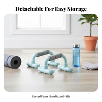 2 Pieces I-Shaped Press-up Grips Easy to Assemble Detachable Press-up Stand Strength Training Equipment Portable Long-Lasting
