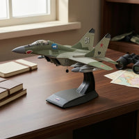 MiG-29 Fighter Plane with Display Stand for Desk, Office, Collectors