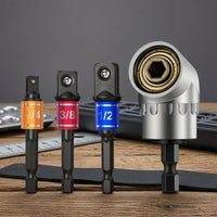 4 Pieces Rapid Swap Adapter Set Metal Tool Accessory Narrow Space Use