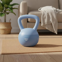 Easy Grip Soft Kettlebell Floor Friendly Quiet Kettlebell Flat Bottom Strength Training Equipment for Home Workout
