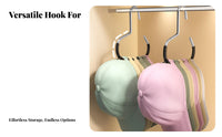 Hat Hanging Rack Multi-Purpose Closet Accessory Hook Space-Saving for Dorm Room