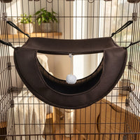 Cat Hammock Hanging Cat Bed with Breathable Mesh, Comfortable Hanging Bed Hammock Bed for Cat Cage Accessory, Indoor Cat Bed and Kitten Bed