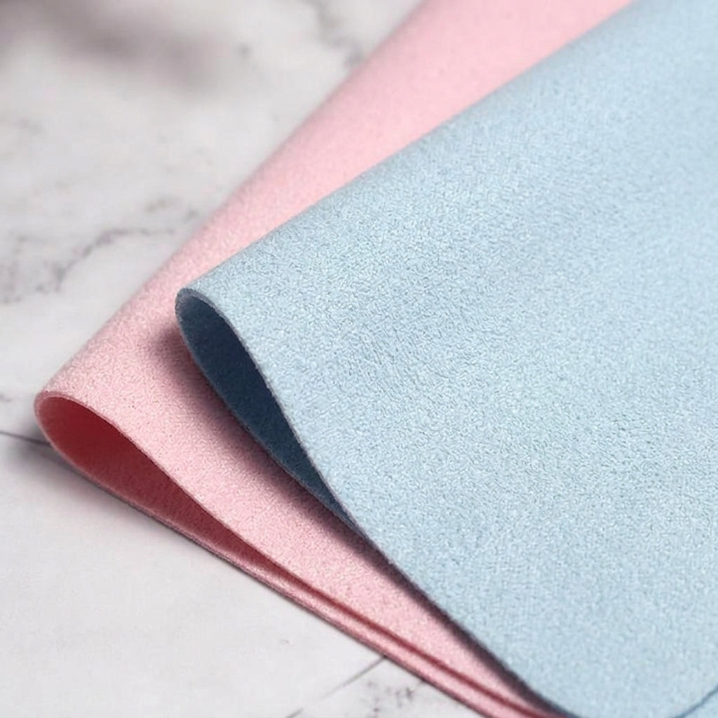 Multicolor Microfibre Cloth for Camera Cleaning Kit, Microfiber Double-Sided Cloth for Eyeglasses, Super-Soft Reusable 18cm x 14.7cm Thick Wipes