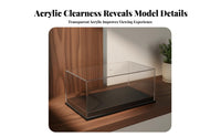 Acrylic Display Box Adjustable Lighting Dustproof Car Model Box Lighted Acrylic Display Case Easy Setup Illuminated Showcase