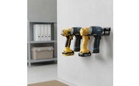 Wall Mount Drill Holder Space-Saving Sturdy Duty Drill Holder Electric Tool Organizer Shelf Upgraded Design for Workshop