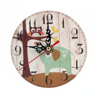 Battery Operated Round Decorative Clock Accurate Quartz Movement Small Analog Clock Compact Size for Homeowners, Bedroom, Bookshelf, Desktop