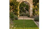 Garden Stake with Bells  Outdoor Garden Stake with Bells Pleasant Metal Yard Decor for Flower Beds