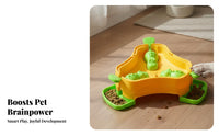 Interactive Pet Feeder Easy to Clean Press-Activated Slow Feeder