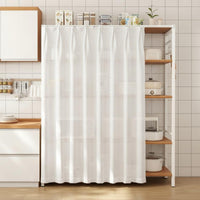 particle barrierproof track system particle barrier Screen Clutter Hiding Cabinet Curtain effortless Gliding Shelf screenDrill Installation for Renters, property owners, Students, Kitchen, Bedroom, Living Room, Bathroom