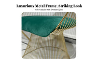 Modern Design Upholstered Armchair Comfortable Cushioning Upholstered Wireframe Chair Curved Backrest Lounge Seat Sturdy Construction for Interior Designers, Business Owners, Reception Area, Living Room, Home Office, Reading Nook