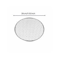Rust-Resistant Round Barbecue Grill Net Rustproof Round Barbecue Net Easy to Clean for Campers, Outdoor, Camping, Picnic