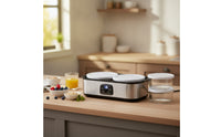 Digital Automatic Yogurt Maker Stainless Steel Yogurt Maker with Glass Cups Time Controlled Appliance Compact for Countertop