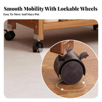 Salon Utility Cart Easy to Move Mobile Storage Rack on Wheels 3-Tier Rolling Cart Space-Saving Mobile Storage Organizer