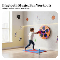 Light-up Targets Smart Music Boxing Machine Easy Installation Music Boxing Machine Multiple Modes & Speeds Wall Mounted Punching Target Stress Relief for Family, Beginners, Adults, Indoor, Gym, Living Room, Office