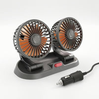 Twin-Head Car Fan Plastic Twin Head Car Fan Parking Number Plate