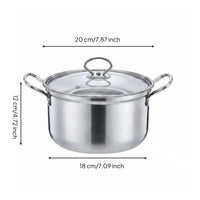 Deep Frying Pot with Strainer Multi-Functional Stainless Steel Deep Fryer Pot Thickened Material for Kitchen