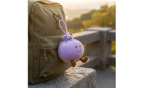 Soft Dumpling Fuzzy Keychain Handheld Size Fuzzy Dumpling Keychain for Keys, Bags