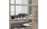Figurine Crackle Statue Prowling Figurine for Home Stylists, Art Collectors, Office, Living Room, Car Dashboard