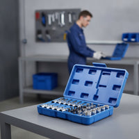 34 Pieces Socket Wrench Kit Practical Socket Set with Case Rust-Resistant Tool Kit with Storage Case for Mechanics, Workshop
