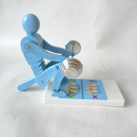 Movable Joints Spine Example ABS Material Lifting Posture Model Blue Support Example Segmented