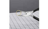Half Round Concave Jaw Pliers Non-Slip Grip Concave Round Nose Pliers Miniature Size Craft Supply for Crafters