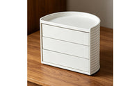Multi-Compartment Rotating Makeup Organizer Large Capacity Cosmetic Storage Box Desk Top Design Vanity Organizer Stand Multiple Compartments for Dressing Table