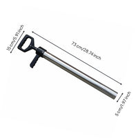 Easy to Use Stainless Steel Shrimp Pump Non Slip Handle Beach Clam Suction Tool Sea Worm Extractor for Tidal Flat, Shoreline